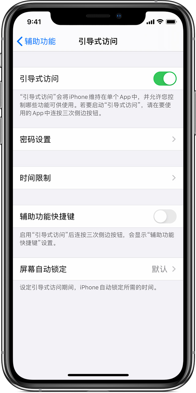 松阳苹果手机维修分享如何在 iPhone 上退出引导式访问 