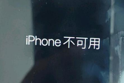 松阳苹果服务网点分享锁屏界面显示“iPhone 不可用”如何解决 